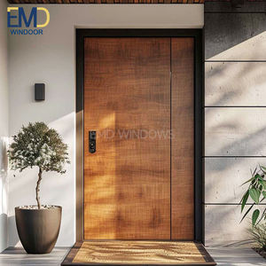 Puerta Exterior de Aluminio y Cedro para Ducha, Puerta Exterior Metálica Ventilada - Product Image 4
