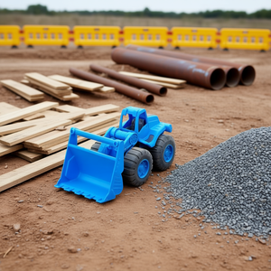 Juguete de Construcción para Niños, Cargador de Plástico 196, Camión Excavadora para Jugar en la Arena y en el Sitio de Trabajo, Empaquetado en BOPP - Product Image 3