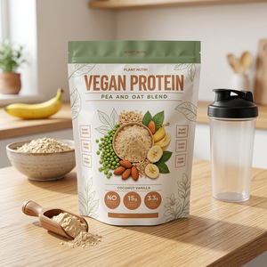 Custom Wholesale Stand Up Zipper <b>Bag</b> For 500G Whey Protein Pulve Tea Powder Moisture Proof Heat Sealable Packaging Pouch - Product Image 2