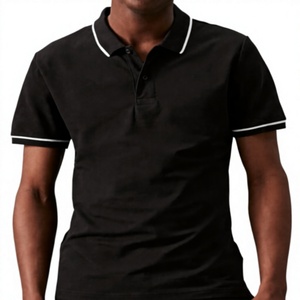 Polo de Algodón Piqué para Hombre, Acabado Mercerizado, Ribete en Contraste, Manga Corta, Uniforme Corporativo, Logotipo Personalizado - Product Image 1