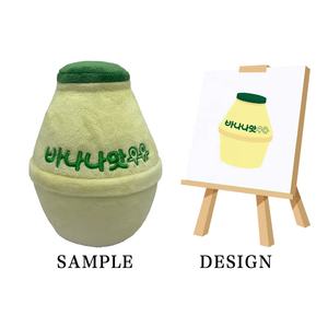 可愛い環境にやさしい葉型ぬいぐるみ鉢植え人形ソフトコットン生地デザインPP ODM - Product Image 2