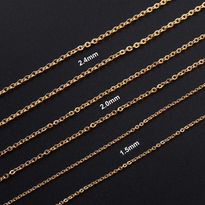 Lot de 5 Colliers Classiques en Acier Inoxydable, Chaîne Rolo, Fournitures de Bijoux en Métal en Gros, Accessoires pour Femmes et Hommes - Product Image 2