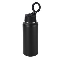 Meilleure Vente : Thermos Isotherme Portable 32oz en Métal à Double Paroi, Écologique, Anti-Fuite, avec Manchon en Silicone et Poignée Intégrée pour Boissons Chaudes