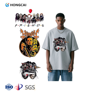 Hongcai 2023 nouveau <span class=keywords><strong>film</strong></span> <span class=keywords><strong>d</strong></span>'<span class=keywords><strong>horreur</strong></span> halloween tueur sérigraphie transferts autocollants imprimer dtf transfert halloween conceptions pour vêtements - Product Image 1
