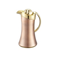 Teko Termos Stainless Steel Mewah untuk Grosir, Botol Rumah Tangga, Wadah Air Panas Dingin, Termos Arab, Pot Kopi
