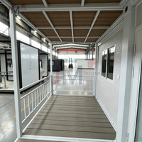 Maison conteneur préfabriquée pliable et extensible de 40 pieds ou 20 pieds, villa portable, 2 ou 3 chambres, maison mobile, logement annexe