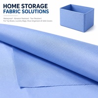 Tissu textile domestique en polyester enduit PU 900Dx900D, imperméable, résistant à la saleté, pour bacs de rangement et boîtes de rangement pour jouets