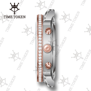 Reloj de cuarzo de acero inoxidable para mujer, pulsera de lujo de alta calidad, resistente al agua, nuevo diseño - Product Image 2