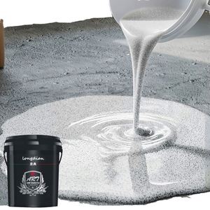 Peinture de sol en résine époxy haute dureté à application simple au pinceau, effet marbre, revêtement liquide autolissant pour appareils électroménagers - Product Image 5