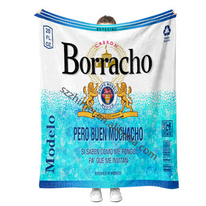 Nueva Manta Mexicana Borracha Chingona Toxica, Manta de Viaje Personalizada con Sublimación - Product Image 2