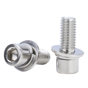 Vis à tête hexagonale en acier au carbone zingué avec jeu de joints M4 M5 M6, ensemble de vis à tête Allen - Product Image 1