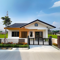 Belle maison préfabriquée de villa en acier léger de haute qualité et bien conçue