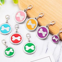 Collier à Sublimation en aluminium, nom, gravure, collier personnalisé pour chat, étiquette d'identification de chien, accessoires pour chiens