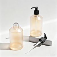 Bouteilles en verre vides de 350 ml, flacons pour lavage des mains et lotion avec pompes, pour emballages cosmétiques et sérums de soin de la peau