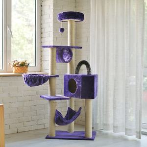 Albero gatto arrampicata gatto di casa giocattolo amaca per graffiato <span class=keywords><strong>Cat</strong></span> scratcher torre condominio - Product Image 3