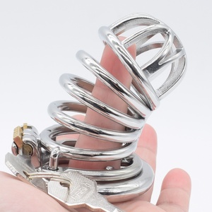 Nueva Jaula de Castidad Masculina con Patrón de Corona, Jaula Grande para Pene, Jaula Enorme para Pene, Dispositivo de Castidad con Candado, Juguetes Sexuales BDSM para Hombres - Product Image 1