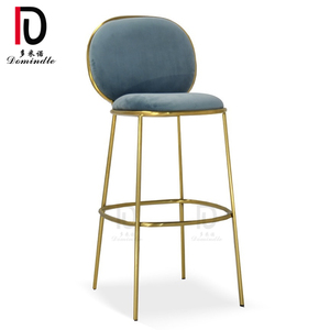 Mariage chic confortable or en acier inoxydable <span class=keywords><strong>tabouret</strong></span> <span class=keywords><strong>de</strong></span> <span class=keywords><strong>bar</strong></span> avec coussinets en velours - Product Image 3