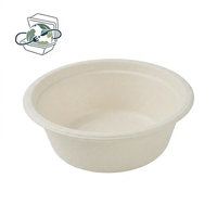 Bol jetable en bagasse résistant à la graisse, compostable, rond, pour la vente en gros, vaisselle à emporter, produits de restauration