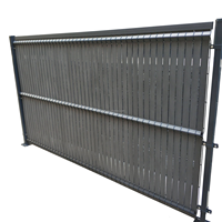 Kit d'occultation de clôtures de jardin en PVC pour panneaux rigides Clôture de jardin Panneau 3D