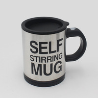 Mug à café auto-mélangeur en acier inoxydable alimenté par batterie, gobelet de voyage à mélange automatique, tasse cadeau, logo personnalisé, vente en gros