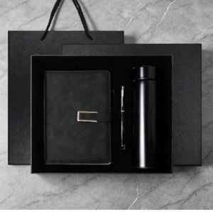 2026 Promotional Corporate Leather Notebook Gift Set With Pen and Bottle Customized Luxury A5 Journal Stationery Note Book - Product Image 1
