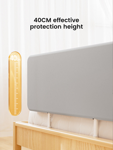Summer Infants Free Installation Oxford Cloth Adjustable Height Portable Foldable 4-<b>Side</b> Protection <b>Bed</b> Fence Baby Anti-fall - Product Image 3