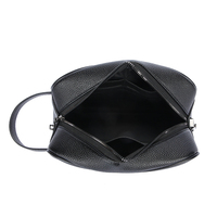Tas Selempang Bisnis Pria Model Cross-Border Bahan PU Lembut dengan Ritsleting, Kapasitas Besar, Kantong Ponsel, Dompet, Bahan Polyester Bernapas, Cocok untuk Aktivitas Luar Ruangan