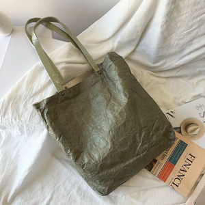 中サイズ カスタムロゴ入り デュポン製 ウォッシャブルペーパーハンドル付き ショッピングバッグ - Product Image 6