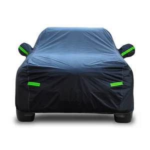 Microfibre Roof Car Cover Custom étanche extérieur anti-poussière noir