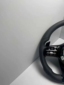 Volante de Cuero Personalizado para <span class=keywords><strong>Mercedes</strong></span>-<span class=keywords><strong>Benz</strong></span> AMG <span class=keywords><strong>Clase</strong></span> A, <span class=keywords><strong>C</strong></span>, <span class=keywords><strong>D</strong></span>, E, S, G, W204, W205, W222, Incluyendo Modelos G500, G55, G63 - Product Image 4