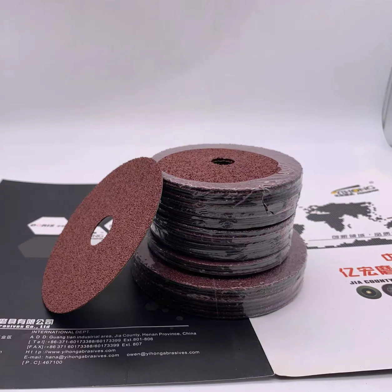 YIHONG 5 Inch Aluminum Oxide Resin Fiber Sanding Disc Grinding Disc for Metal Stainless Steel Polishing Grinding