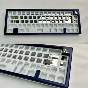 Alta Qualidade Custom CNC Usinagem Mecânica Teclado Protótipo 60% 65% Alumínio Aço Inoxidável Latão Cobre Teclado Case