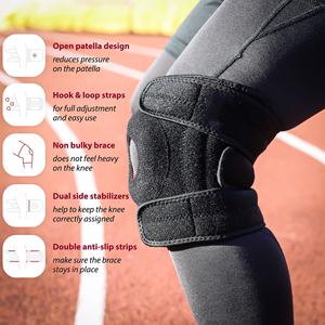 แผ่นรองรับข้ออักเสบขนาดใหญ่ปรับได้แผ่นรองเข่าอุปกรณ์กีฬา<span class=keywords><strong>6XL</strong></span> รัดเข่าขนาดใหญ่พิเศษพร้อมตัวยึดด้านข้าง - Product Image 2