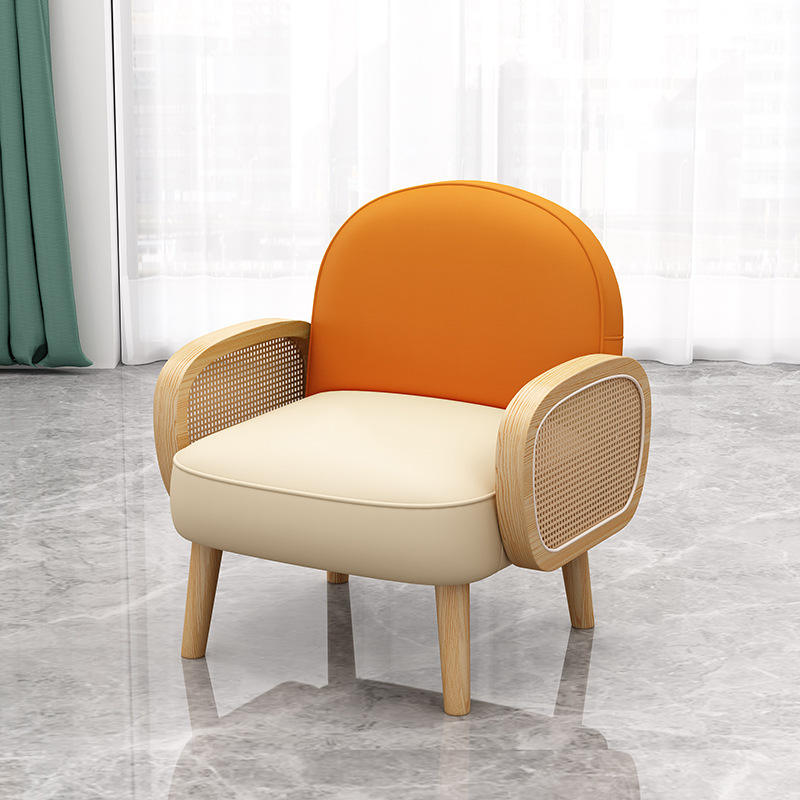 ส้ม + ขาว (โซฟาเดี่ยว)/แผ่น