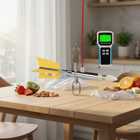 Sensor de Flujo Electromagnético Portátil, Velocidad de 0.01~10m/s, Pantalla LCD de Micro Potencia, para Medición de Flujo en Navegación con Cuerdas y Varillas