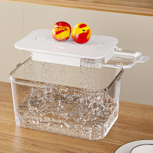 3 Packs Organisateur de réfrigérateur Conteneurs de stockage de fruits <span class=keywords><strong>légumes</strong></span> frais Boîte de conservation d'activités de plein air Bacs de stockage des aliments - Product Image 4