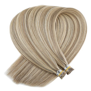 Extensions de cheveux humains pré-collées K.SWIGS, 100% cheveux vierges Remy, pointe en kératine, sans perte de cheveux, couleur naturelle, pour salon. - Product Image 6