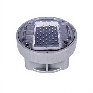 Luz solar LED para exteriores, impermeable, 10 LED, redonda <span class=keywords><strong>de</strong></span> 4 lados, para caminos, muelles, marcas, escalones, escaleras, jardines, suelos. - Product Image 2