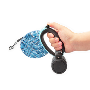 Geri çekilebilir köpek tasma dağıtıcı ve kaka poşetleri ağır yansıtıcı yürüyüş evcil hayvan tasması için küçük/küçük/orta/Büyük - Product Image 3