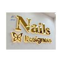 Enseigne lumineuse LED 3D pour mur intérieur, enseigne d'entreprise, réception, salon de beauté, éclairage LED pour enseigne de magasin en extérieur