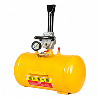 Compresseur d'air métallique de 10 gallons avec manomètre numérique et cylindre sans huile pour le gonflage rapide des pneus automobiles sans chambre à air