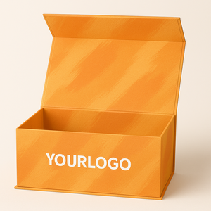 Caja de Regalo Magnética Rígida Reciclable de Lujo con Logotipo Personalizado y Acabado de Laminación Mate. Calcetines de Papel Reciclado Biodegradable para Peluquería Canina - Product Image 1