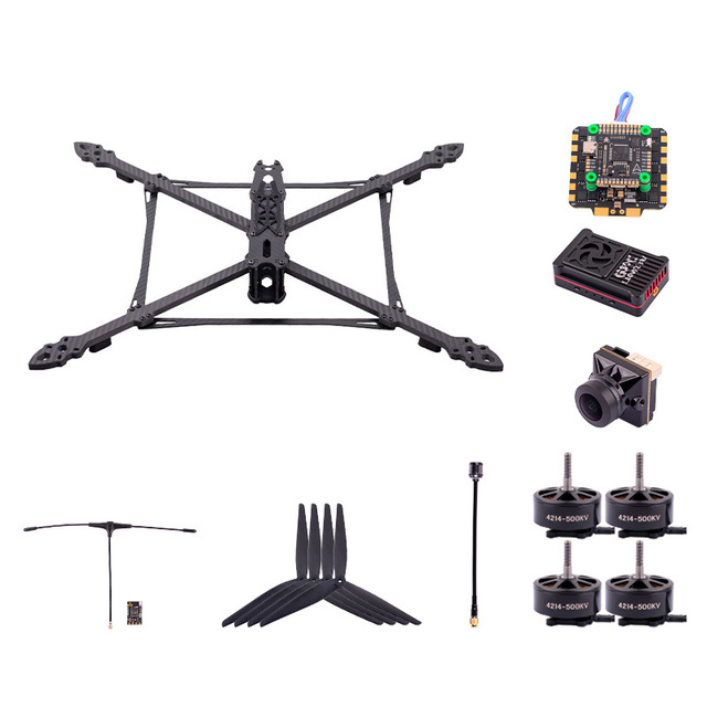 Mark4 V2 13-inch Racing Drone Kit FPV Four-Axis DIY Components Mini 2 Compatibility Plastic Carbon Material 2mm Upper Plate