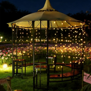 Hot Sale IP65 Waterproof Crystal Ball 8 Modes Neutral White Outdoor Spherical Solar <b>String</b> Lights Garden Lawn Patio Gazebo - Product Image 4