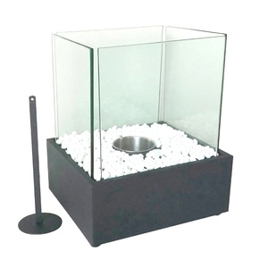 <span class=keywords><strong>Set</strong></span> Accessorio per Caminetto a Bioetanolo <span class=keywords><strong>da</strong></span> Tavolo Decorativo Classico in Ferro con Finitura Verniciata a Polvere - Product Image 1