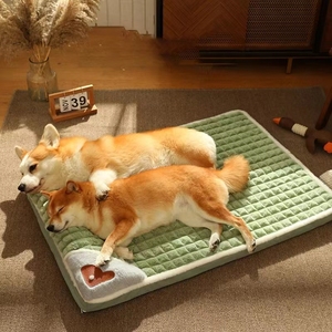 Tapis d'hiver chaud personnalisé pour chiens, <span class=keywords><strong>canapé</strong></span> de luxe pour petits et moyens chiens, lit à carreaux pour chats et chiens, peluches de sommeil amovibles et lavables pour animaux de compagnie - Product Image 2