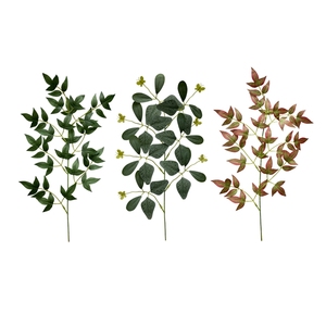 LUYI - Tallos de Eucalipto Artificiales, Tallos de Vegetación Artificial, Tallos de Eucalipto Silver Dollar, Rusco Italiano - Product Image 3
