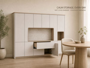 <strong>Cream</strong> 2.4m Sideboard Buffet Cabinet for Small Dining Room - Product Image 4
