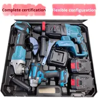 Ensemble d'outils électriques Festool à batterie lithium-ion rechargeable de qualité industrielle avec moteur sans balais, quatre pièces, ensemble complet