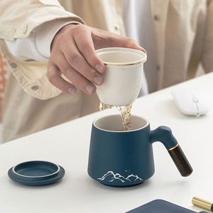 Customers Notebook Ceramic Tea <b>Cup</b> Cervical Spine Apparatus Office Items Luxury Gift Set 2024 New Product - Product Image 3
